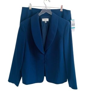 NWT Le Suit Blazer Jacket & Slim Skirt Suit 2PC Set